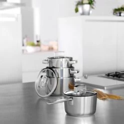 BK Conical Deluxe Kookpannenset - 5 Delig - RVS 20 BK Conical Deluxe Kookpannenset - 5 Delig - RVS -PannenPunt Aanbiedingen Winkel 1200x1200 86