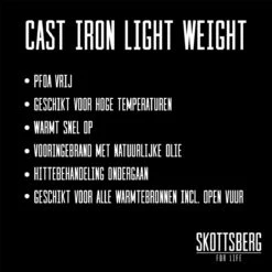 Skottsberg Koekenpan Cast Iron 28 Cm Gietijzer -PannenPunt Aanbiedingen Winkel 1200x1200 899