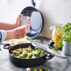 Greenpan Torino Keramische Hapjespan - 28 Cm - Met Glazen Deksel -PannenPunt Aanbiedingen Winkel 1200x1200 979