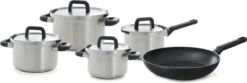 BK Flow Cool Pannenset - 9-delig - Veilig Afgietsysteem - Inductie