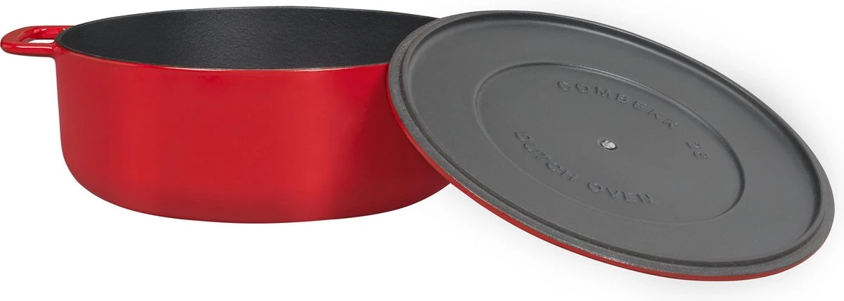 Combekk Sous Chef Gietijzeren Braadpan - 28cm - Rood 7 Combekk Sous Chef Gietijzeren Braadpan - 28cm - Rood - Afbeelding 7