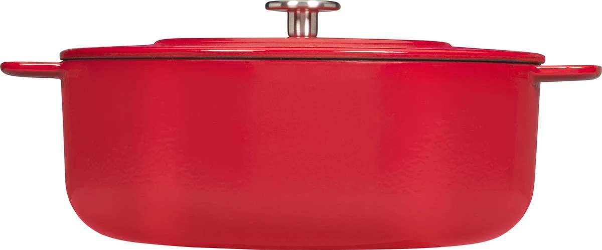 Combekk Sous Chef Gietijzeren Braadpan - 28cm - Rood 5 Combekk Sous Chef Gietijzeren Braadpan - 28cm - Rood - Afbeelding 5