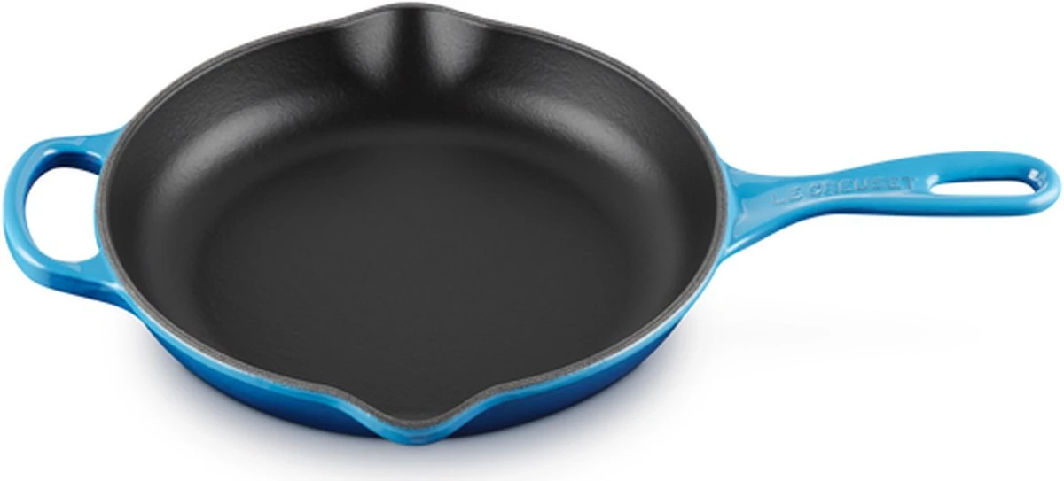 Le Creuset - Gietijzeren Ronde Skillet In Azure 23cm 1 Le Creuset - Gietijzeren Ronde Skillet In Azure 23cm