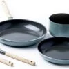 GreenPan Mayflower Pannenset - 3-delig + 2 Accessoires - Lichtblauw - Inductie - PFAS-vrij