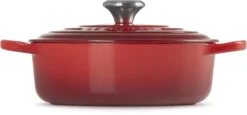 Le Creuset - Gietijzeren - Lage Braadpan - 24cm - Kersenrood -PannenPunt Aanbiedingen Winkel 1200x560 3