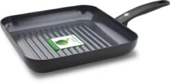 GreenPan Cambridge Grillpan 28cm - Zwart - Inductie - PFAS-vrij 28 GreenPan Cambridge Grillpan 28cm - Zwart - Inductie - PFAS-vrij -PannenPunt Aanbiedingen Winkel 1200x599 2