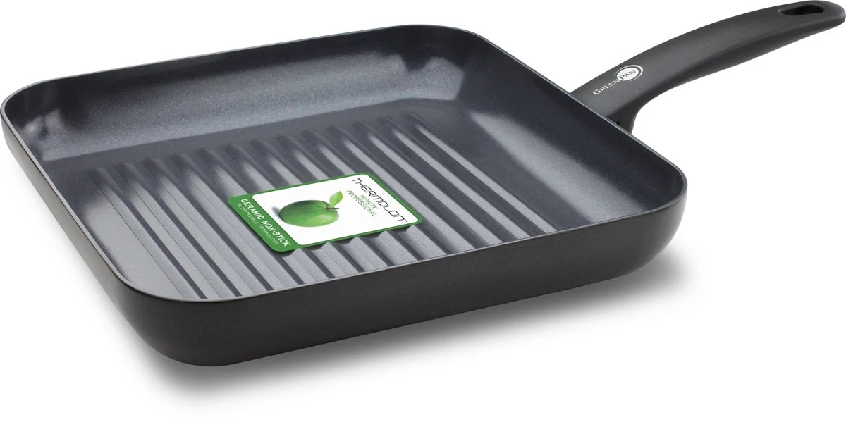 GreenPan Cambridge Grillpan 28cm - Zwart - Inductie - PFAS-vrij 14 GreenPan Cambridge Grillpan 28cm - Zwart - Inductie - PFAS-vrij - Afbeelding 14