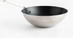 KitchenAid Stainless Steel Wok ø28cm - RVS - Inductie - Anti-aanbak