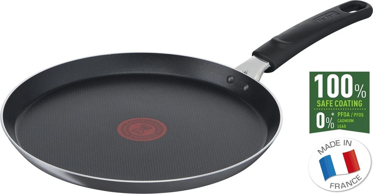 Tefal Simply Clean Pannenkoekpan 25 Cm - Let Op! Niet Geschikt Voor INDUCTIE! 6 Tefal Simply Clean Pannenkoekpan 25 Cm - Let Op! Niet Geschikt Voor INDUCTIE! - Afbeelding 6