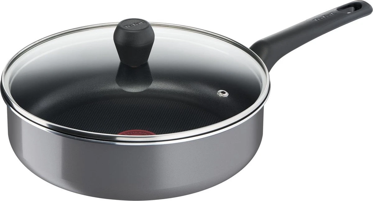 Tefal Easy Plus Hapjespan - Ø 24 Cm + Deksel - Niet Geschikt Voor Inductie 5 Tefal Easy Plus Hapjespan - Ø 24 Cm + Deksel - Niet Geschikt Voor Inductie - Afbeelding 5