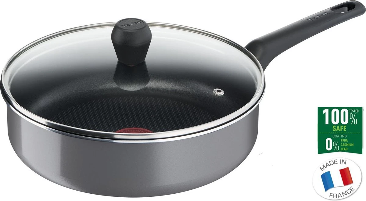 Tefal Easy Plus Hapjespan - Ø 24 Cm + Deksel - Niet Geschikt Voor Inductie 1 Tefal Easy Plus Hapjespan - Ø 24 Cm + Deksel - Niet Geschikt Voor Inductie