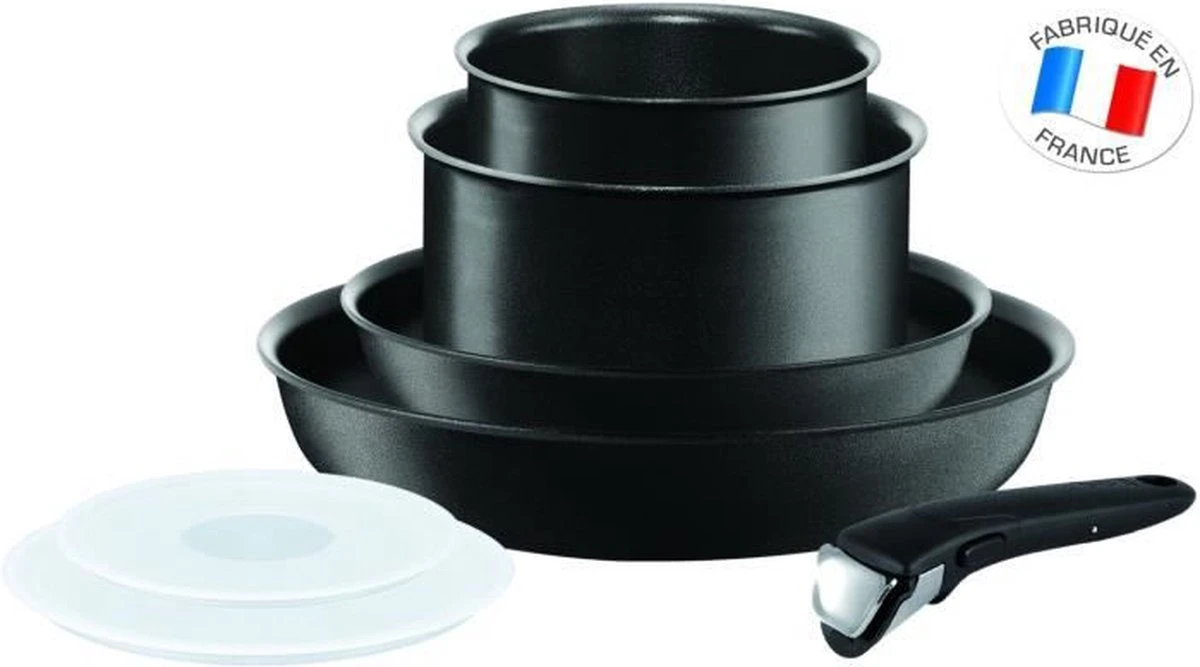 Tefal Ingenio Performance Black Pannenset 7-delig All Lights Inclusief Inductie L6548302 2 Tefal Ingenio Performance Black Pannenset 7-delig All Lights Inclusief Inductie L6548302 - Afbeelding 2