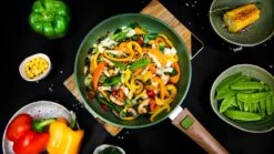 Just Vegan Koekenpan ECO Met Afneembaar Handvat 20 Cm Aluminium Groen -PannenPunt Aanbiedingen Winkel 1200x673 1