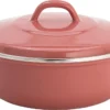Lite-Body - Magnus Braadpan 24cm/2,5l Met Deksel - Emaille - Oud Roze - Inductie