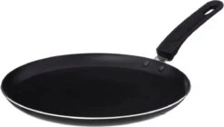 Zwarte Crêpe Pan 26 Centimeter Aluminium Inductiepan - Zwarte Pannenkoekenpan - Pan Met Steel