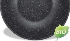 Royalty Line Marble Coating Wok - Met Glazen Deksel - Zwart - 30 Cm -PannenPunt Aanbiedingen Winkel 1200x707