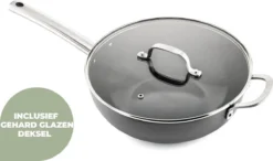 ISENVI Murray Keramische Wokpan Met Deksel 32 CM - RVS Greep -PannenPunt Aanbiedingen Winkel 1200x708 1