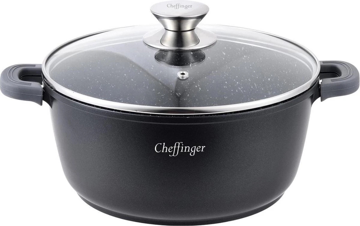Cheffinger Kookpot / Braadpan 32cm - CF-DC32 2 Cheffinger Kookpot / Braadpan 32cm - CF-DC32 - Afbeelding 2
