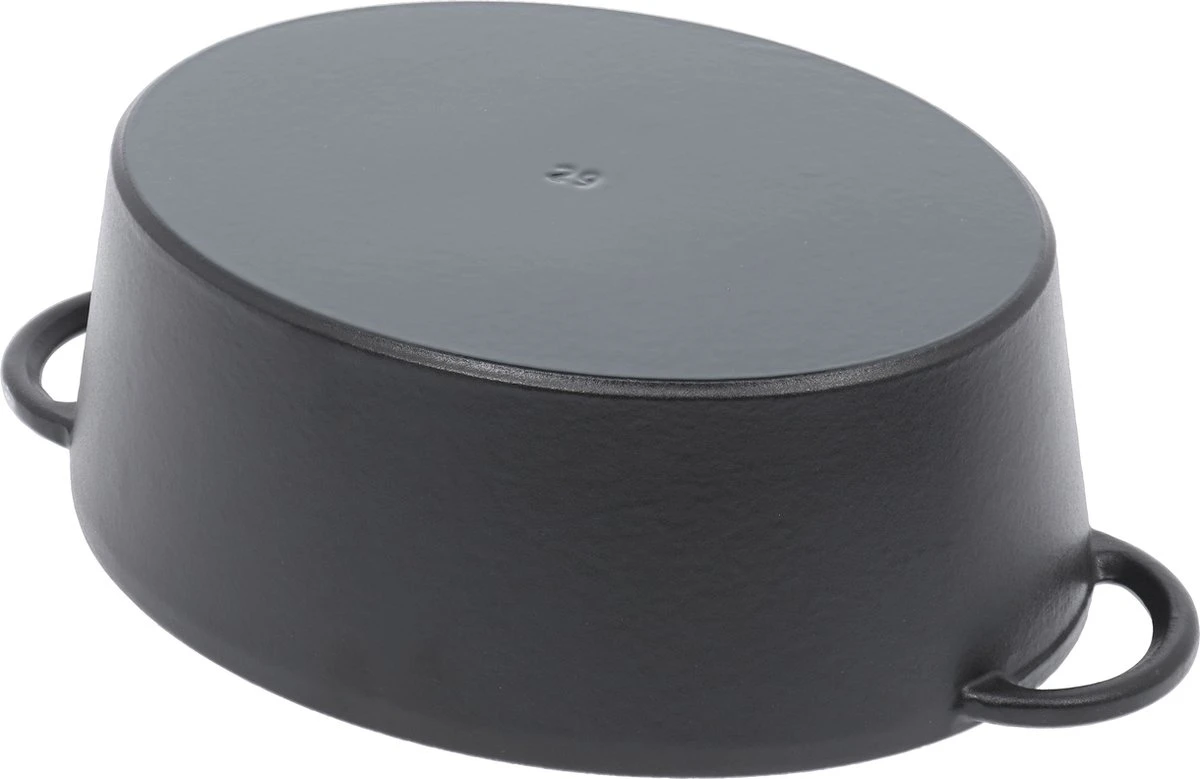 Fontignac Main Libres Braadpan - Ovaal - 29 Cm - Zwart 7 Fontignac Main Libres Braadpan - Ovaal - 29 Cm - Zwart - Afbeelding 7