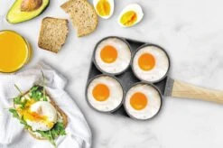 Magnani - Eierpan - 4 Bakplaten Van ⌀ 8 Cm - Voor Gas- En Elektrische Kookplaten - Aluminium - Houten Handvat - 38 X 18.7 X 2 Cm -PannenPunt Aanbiedingen Winkel 1200x799 77