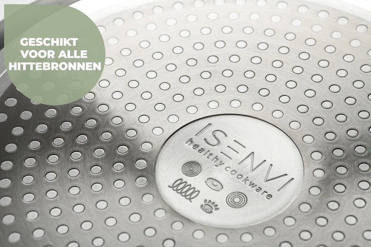 ISENVI Avon Keramische Hapjespan 30 CM - Ergo Greep 5 ISENVI Avon Keramische Hapjespan 30 CM - Ergo Greep - Afbeelding 5