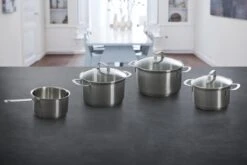 BK Bistro Pannenset - 4-delig - RVS - Glazen Deksel - Inductie -PannenPunt Aanbiedingen Winkel 1200x800 15