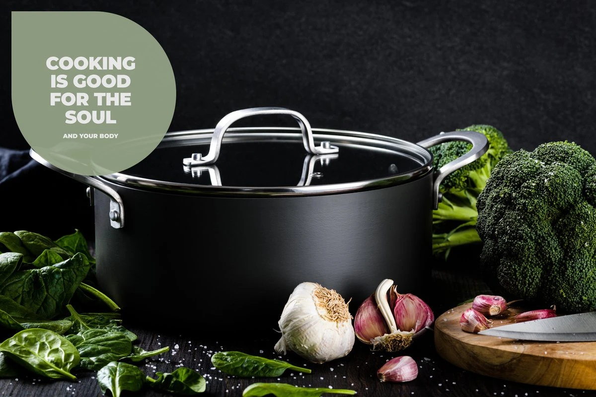 ISENVI Murray Keramische Kookpan 28 CM - RVS Greep 4 ISENVI Murray Keramische Kookpan 28 CM - RVS Greep - Afbeelding 4