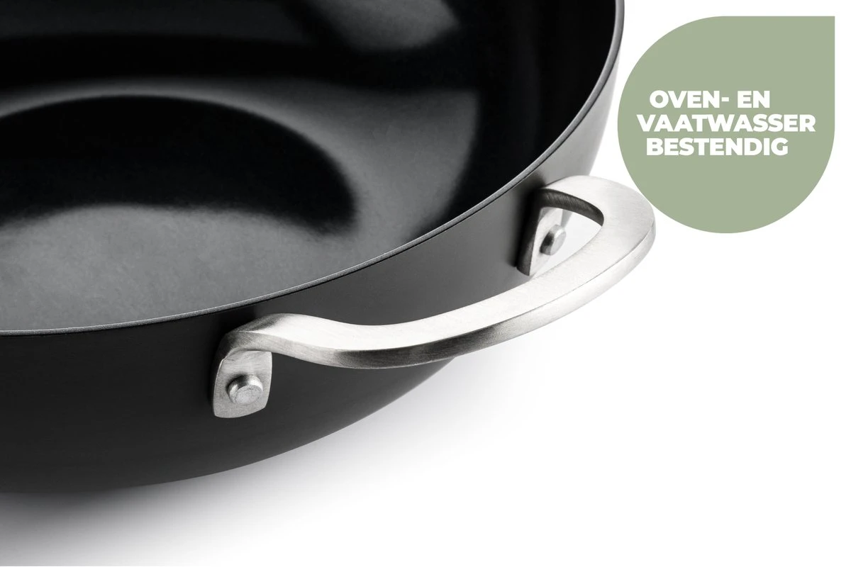 ISENVI Murray Keramische Kookpan 28 CM - RVS Greep 8 ISENVI Murray Keramische Kookpan 28 CM - RVS Greep - Afbeelding 8