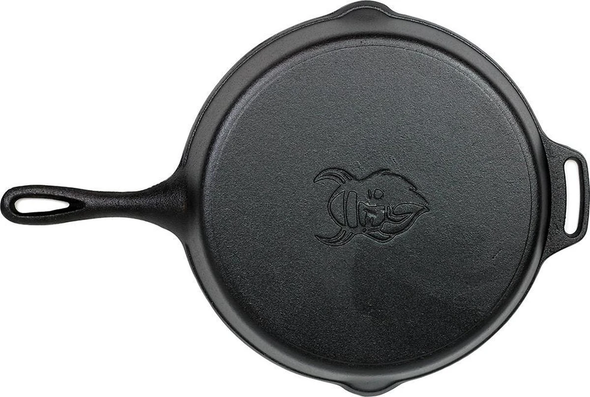 Valhal Outdoor Skillet / Koekenpan Met Steel - Gietijzer, Diameter 30cm - VH30 2 Valhal Outdoor Skillet / Koekenpan Met Steel - Gietijzer, Diameter 30cm - VH30 - Afbeelding 2