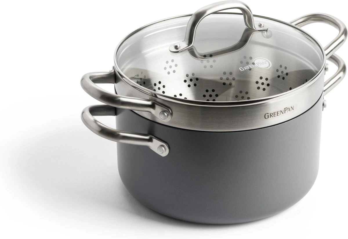 GreenPan Mayflower Pro Pannenset - 10-delig - Grijs - Inductie - PFAS-vrij 5 GreenPan Mayflower Pro Pannenset - 10-delig - Grijs - Inductie - PFAS-vrij - Afbeelding 5