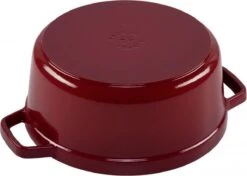 Staub - Ronde Cocotte 24 Cm - Kers 7 Staub - Ronde Cocotte 24 Cm - Kers -PannenPunt Aanbiedingen Winkel 1200x856 1