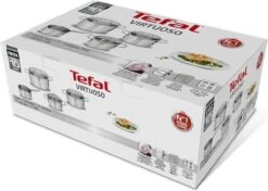 Tefal Virtuoso Pannenset 5 Delig - Hoge Kookpan Ø 22 Cm + Steelpan Ø 16 Cm + Kookpannen Ø 18/20/24 Cm -PannenPunt Aanbiedingen Winkel 1200x857