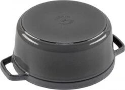 Staub Cocotte - Rond - 24 Cm - Grafietgrijs -PannenPunt Aanbiedingen Winkel 1200x859 7