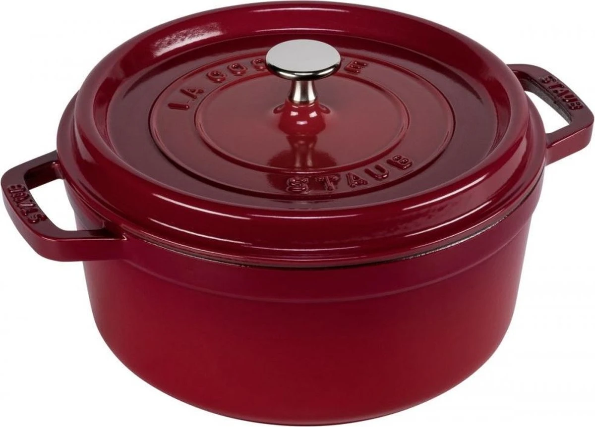 Staub - Ronde Cocotte 24 Cm - Kers 1 Staub - Ronde Cocotte 24 Cm - Kers