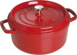 Staub - Ronde Cocotte 24 Cm - Kers 9 Staub - Ronde Cocotte 24 Cm - Kers -PannenPunt Aanbiedingen Winkel 1200x862 3