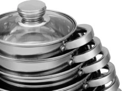 Edënbërg Classic Line - RVS Luxe Pannenset 12 Delig - Voorzien Van 9-Laags Bodem! -PannenPunt Aanbiedingen Winkel 1200x892