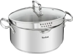 Tefal Duetto+ Pannenset -10 Delig- 5 Pannen - Kookpannenset - Zilver - Afdruipdeksels 16 Tefal Duetto+ Pannenset -10 Delig- 5 Pannen - Kookpannenset - Zilver - Afdruipdeksels -PannenPunt Aanbiedingen Winkel 1200x893