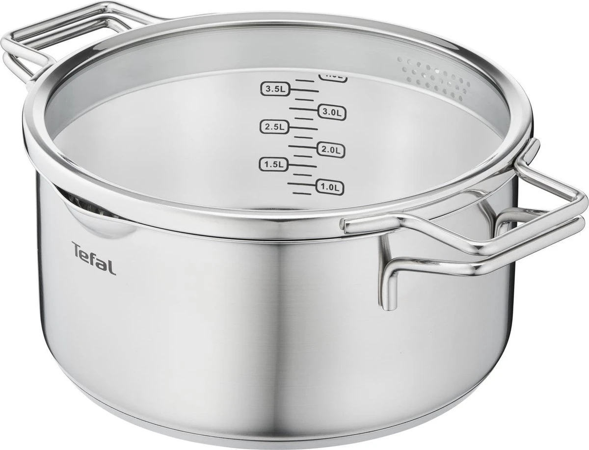 Tefal Nordica Pannenset 4 Delig - Steelpan Ø16 Cm & Kookpan Ø 18 + Ø 20 + Ø 24 Cm 8 Tefal Nordica Pannenset 4 Delig - Steelpan Ø16 Cm & Kookpan Ø 18 + Ø 20 + Ø 24 Cm - Afbeelding 8