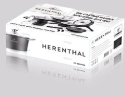 Herenthal Luxe Pannenset - 14-delig - Glazen Deksel - Inductie - Marmeren Coating - PFAS-vrij - Zwart - ES1014M -PannenPunt Aanbiedingen Winkel 1200x934 1