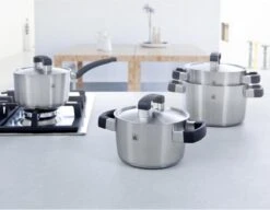 BK Conical Cool Pannenset - 4-delig - RVS – Geschikt Voor Alle Warmtebronnen -PannenPunt Aanbiedingen Winkel 1200x935