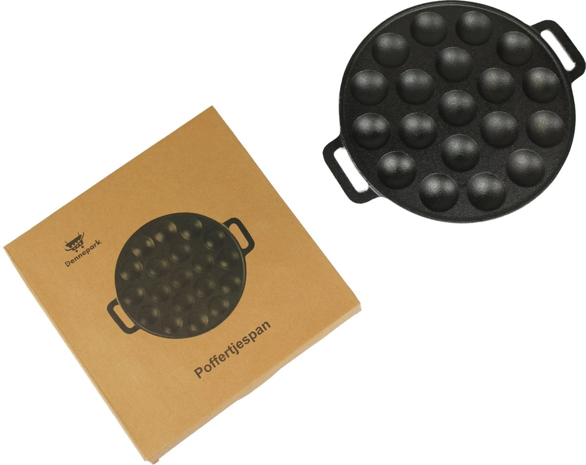 Poffertjespan - Gietijzer - Ø 24 Cm - Poffertjesmaker - 19 Poffertjes - Poffertjespan Inductie 6 Poffertjespan - Gietijzer - Ø 24 Cm - Poffertjesmaker - 19 Poffertjes - Poffertjespan Inductie - Afbeelding 6