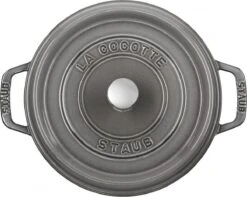 Staub Cocotte - Rond - 24 Cm - Grafietgrijs -PannenPunt Aanbiedingen Winkel 1200x958 4