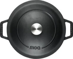 MOA Gietijzeren Braadpan - Inhoud 5,7 Liter - 26CM - Rond - Alle Warmtebronnen - Ook Voor Inductie - Gewicht 5,8 Kg - Zwart - C26B -PannenPunt Aanbiedingen Winkel 1200x974 7