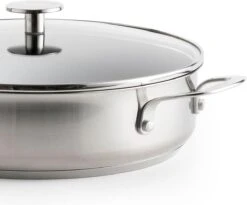KitchenAid Stainless Steel Hapjespan Met Glazen Deksel ø28cm - RVS - Inductie - Anti-aanbak -PannenPunt Aanbiedingen Winkel 1200x995 5