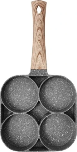 Alora 4-Delige Pannenkoekenpan - Pannenkoeken Maker - Cakemaker - Omeletpan - Omeletmaker - Eierpan - Koekjes Maker - 4-in-1 Pannenset -PannenPunt Aanbiedingen Winkel 611x1200