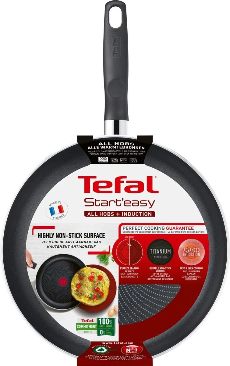 Tefal Start'easy Koekenpan 32 Cm - PFAS-vrij 5 Tefal Start'easy Koekenpan 32 Cm - PFAS-vrij - Afbeelding 5