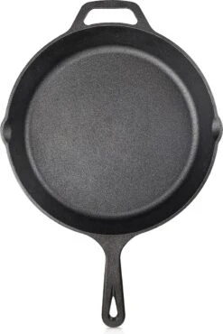 Navaris Gietijzeren Koekenpan - Braadpan Van Gietijzer - Ronde Skillet - Geschikt Voor Alle Warmtebronnen - Ø 30 Cm - Ovenbestendig Tot 260 Graden -PannenPunt Aanbiedingen Winkel 802x1200 1