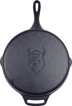 Valhal Outdoor Skillet / Koekenpan Met Steel - Gietijzer, Diameter 30cm - VH30 13 Valhal Outdoor Skillet / Koekenpan Met Steel - Gietijzer, Diameter 30cm - VH30 -PannenPunt Aanbiedingen Winkel 814x1200