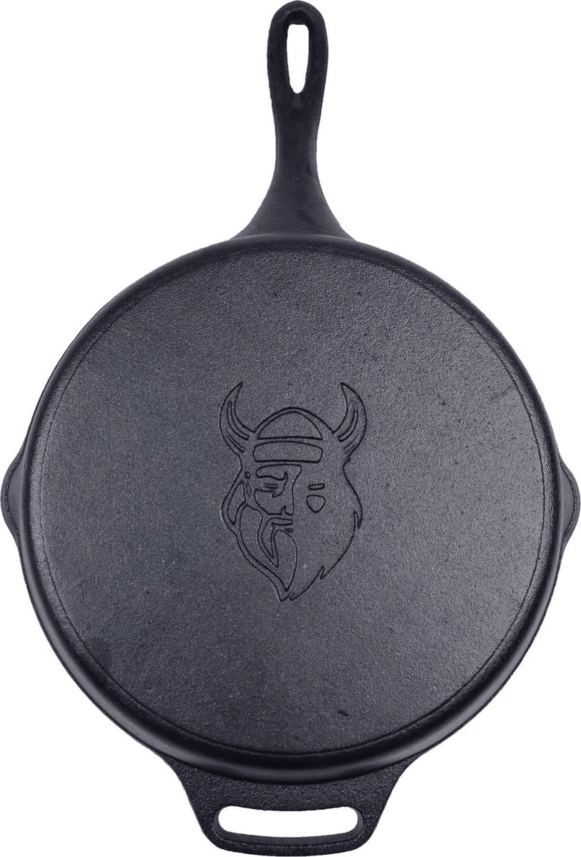 Valhal Outdoor Skillet / Koekenpan Met Steel - Gietijzer, Diameter 30cm - VH30 5 Valhal Outdoor Skillet / Koekenpan Met Steel - Gietijzer, Diameter 30cm - VH30 - Afbeelding 5