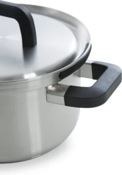 BK Flow Cool Pannenset - 4-delig – RVS Deksels - Veilig Afgietsysteem - Geschikt Voor Alle Warmtebronnen -PannenPunt Aanbiedingen Winkel 838x1200